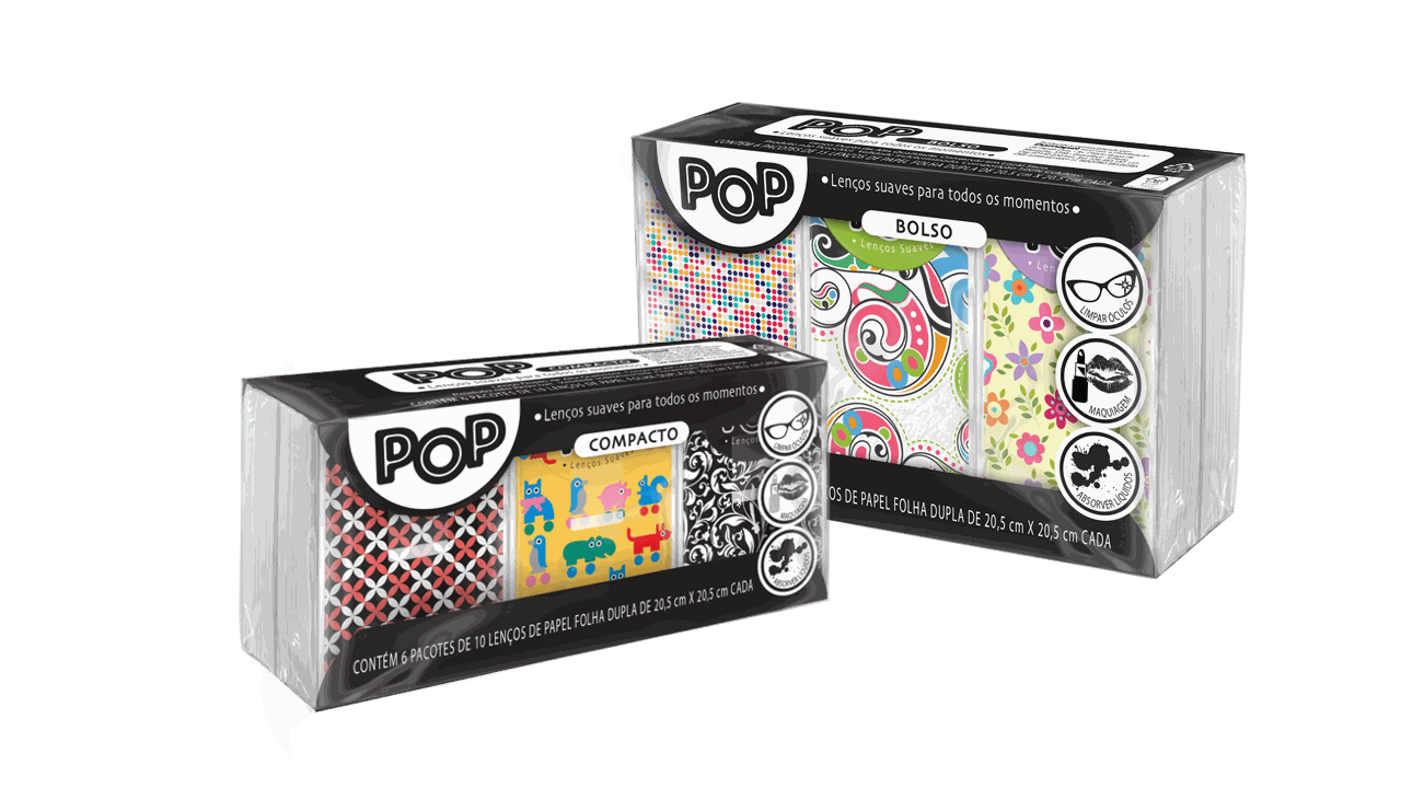 Lenço de Papel Pop de Bolso — pack